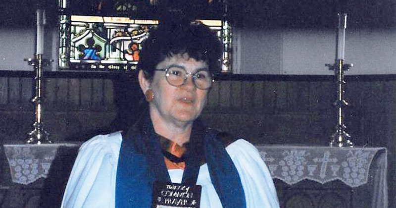 Micahel Lavender Lay Minister of Word and Sacrament for more than thirty years. Photograph by John Lavender, taken at S t Augu stine’s Drummond Centre ON (1988).