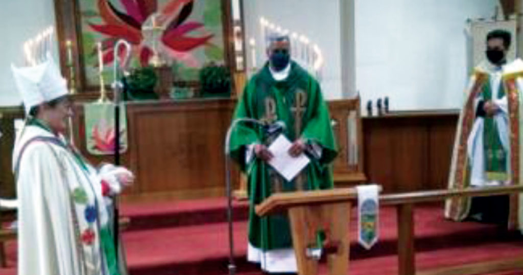 Formal Induction service was June 15, 2021 with the Most Reverend Lynne McNaughton.