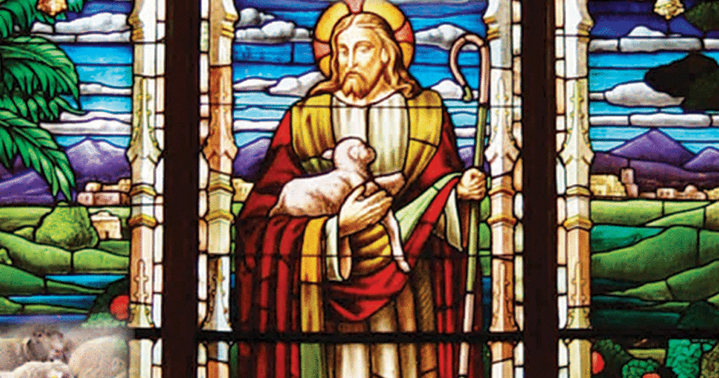 John 10 v 27 stained glass